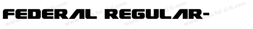 Federal Regular字体转换